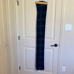 Country Line Blue and Green Plaid Winter Scarf